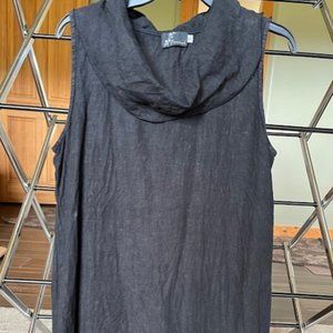 Fenini Black Linen Tunic